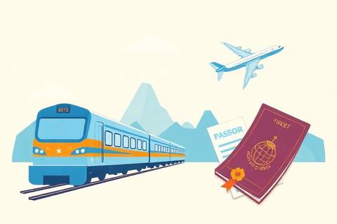 Railway ticket aur flight booking screen
